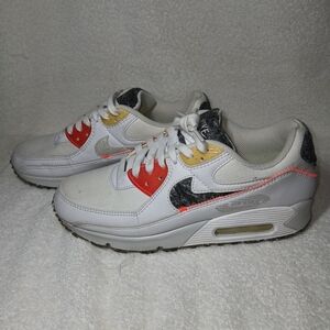 Nike White and Photon Dust Athletic Shoes